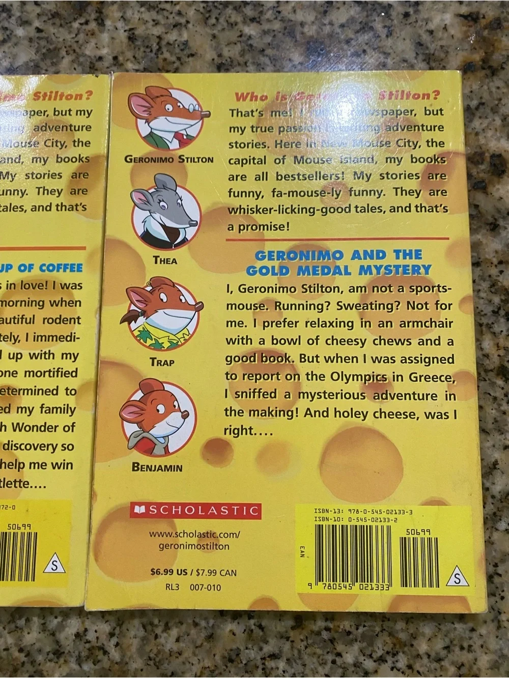 3 Geronimo Stilton Children’s Series Scholastic Elisabetta Dami Books 9,10 & 33